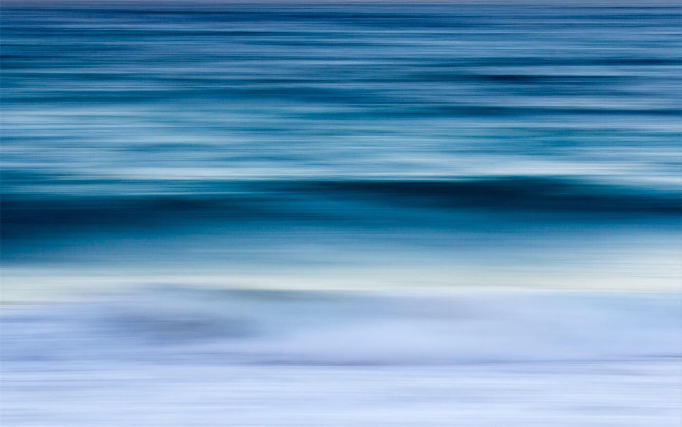 Open water under a clear sky