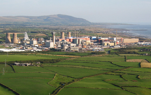 Aerial view Sellafield, Cumbria (near Moorside)