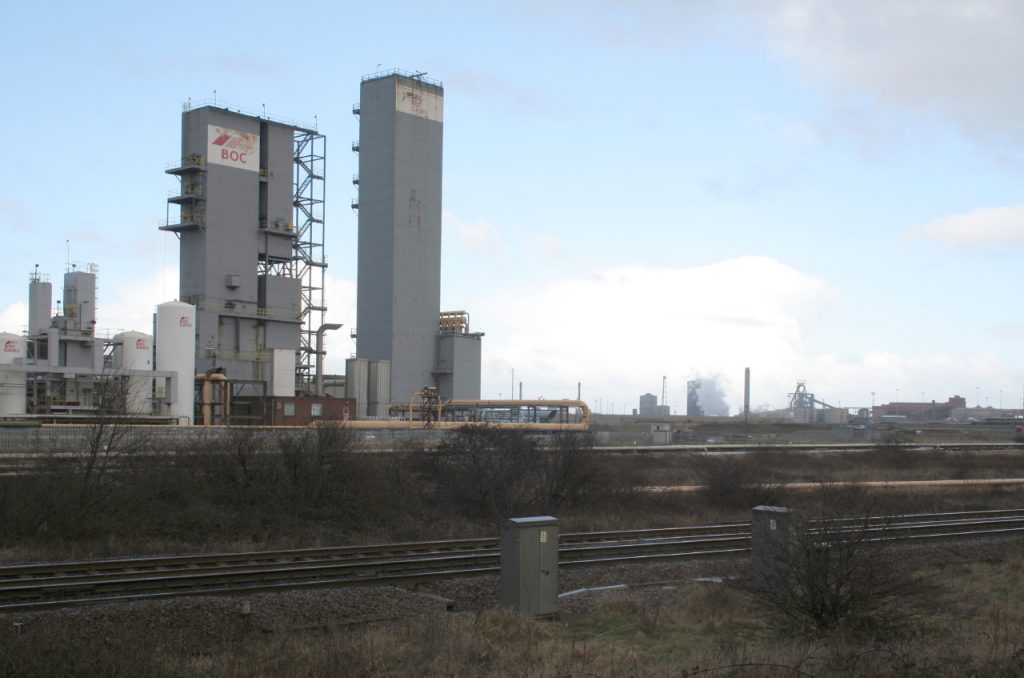 Industrial Teesside – British Oxygen plant & Corus Redcar